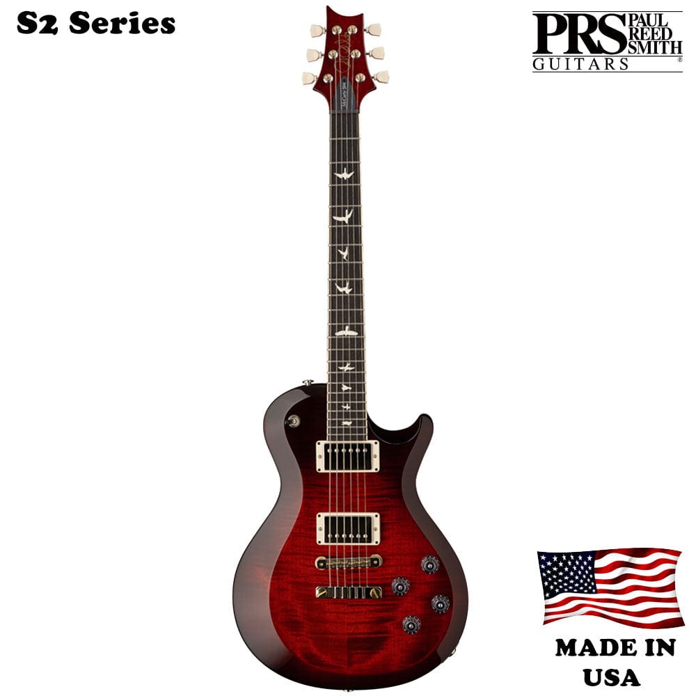 prs electric guitars prs s2 mccarty singlecut 594 6 string electric guitar with gigbag #color_fire-red-burst
