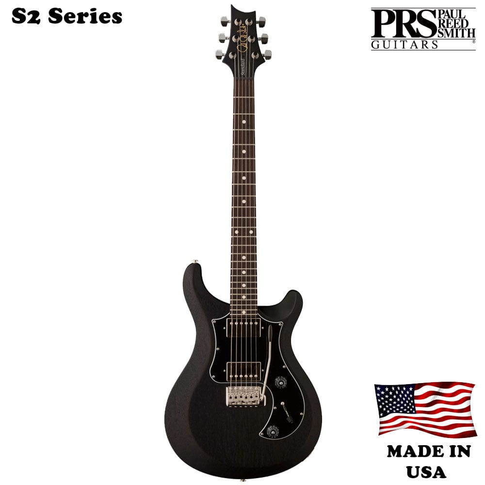prs electric guitars prs s2 standard 24 satin 6-strings electric guitar with gigbag #color_charcoal-satin-nitro