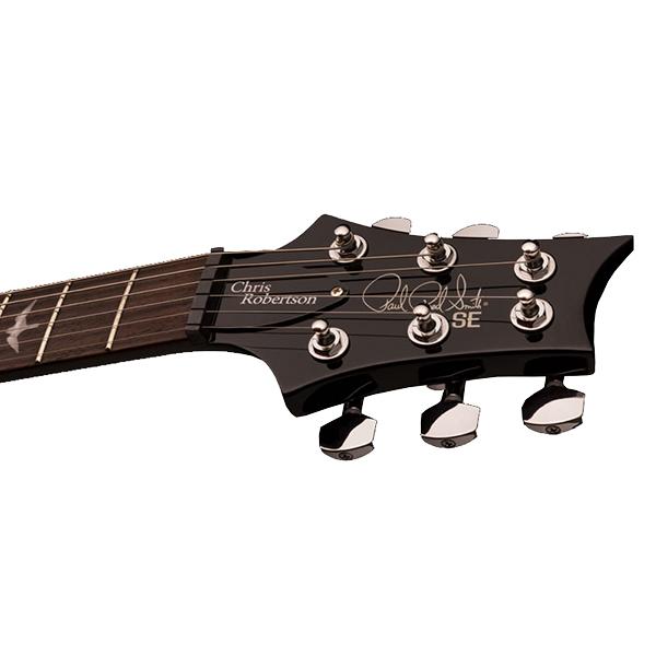 prs electric guitars prs se chris robertson signature 2018 series electric guitar - fire red burst