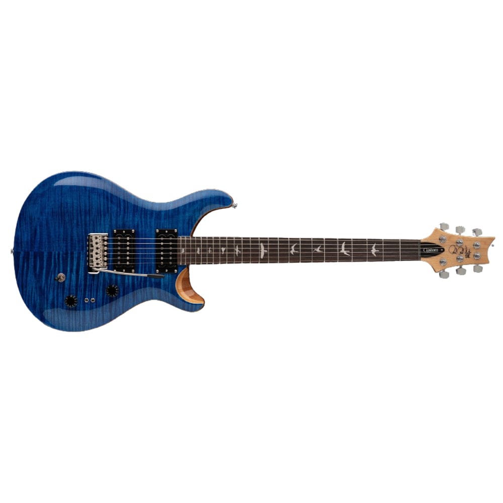 prs electric guitars prs se custom 24-08 6 string electric guitar with gigbag #color_faded-blue