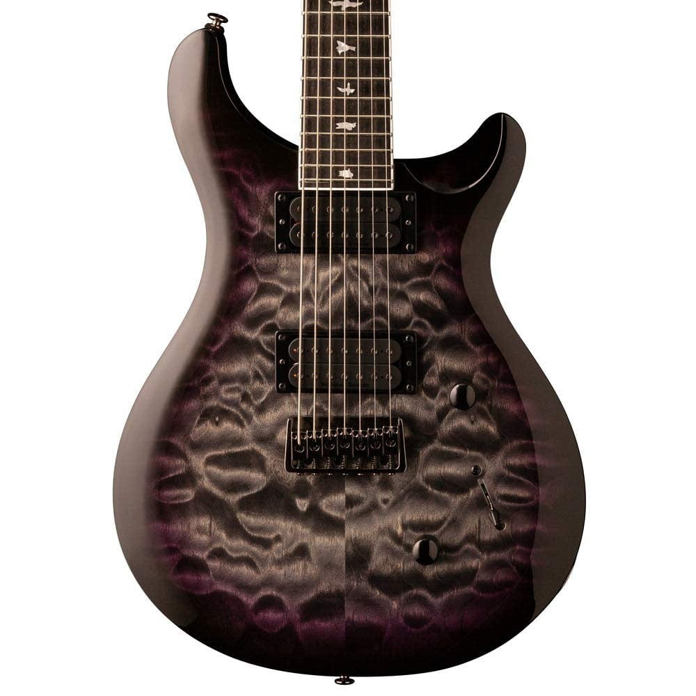 prs electric guitars prs se mark holcomb svn signature 7-string electric guitar with gigbag #color_holcomb-burst
