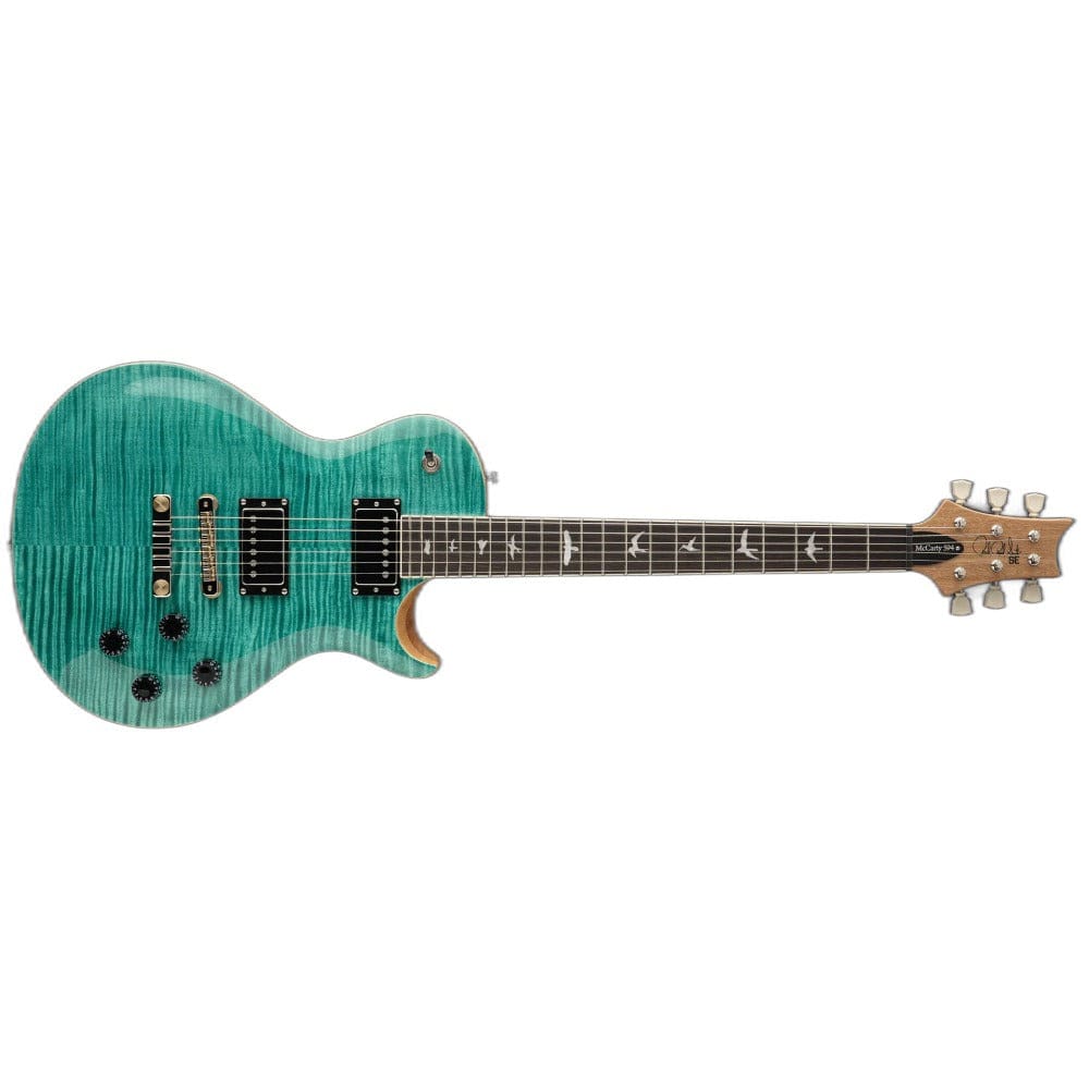 prs electric guitars prs se mccarty 594 singlecut 6 string electric guitar with gigbag#color_turquoise