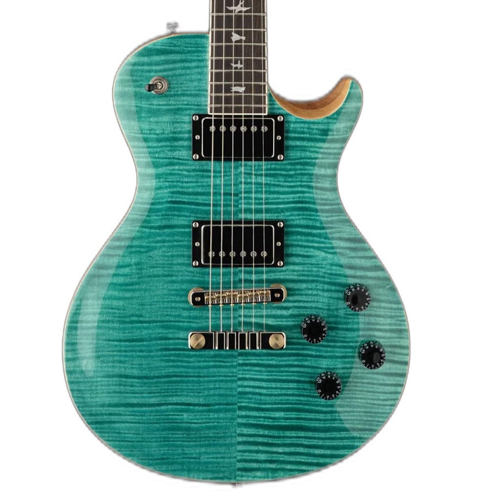 prs electric guitars prs se mccarty 594 singlecut 6 string electric guitar with gigbag#color_turquoise