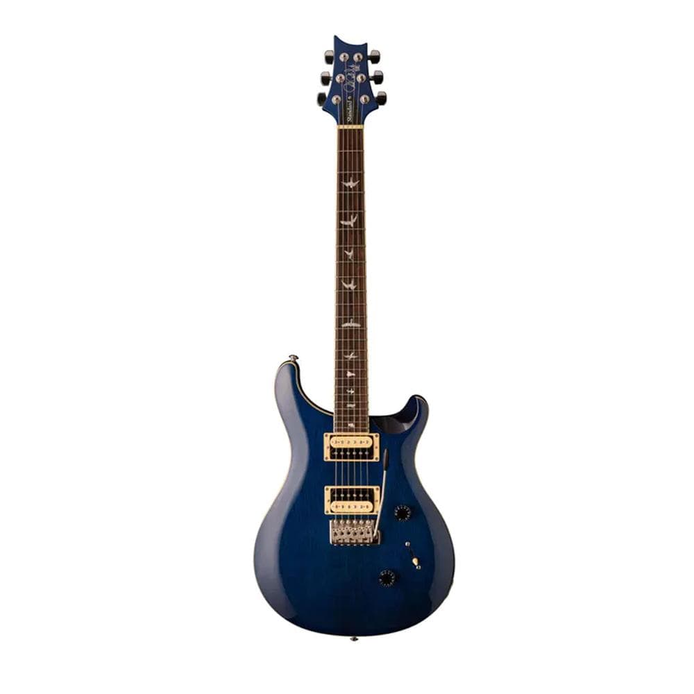 prs electric guitars translucent blue prs 2019 series se standard 24 6-string electric guitar