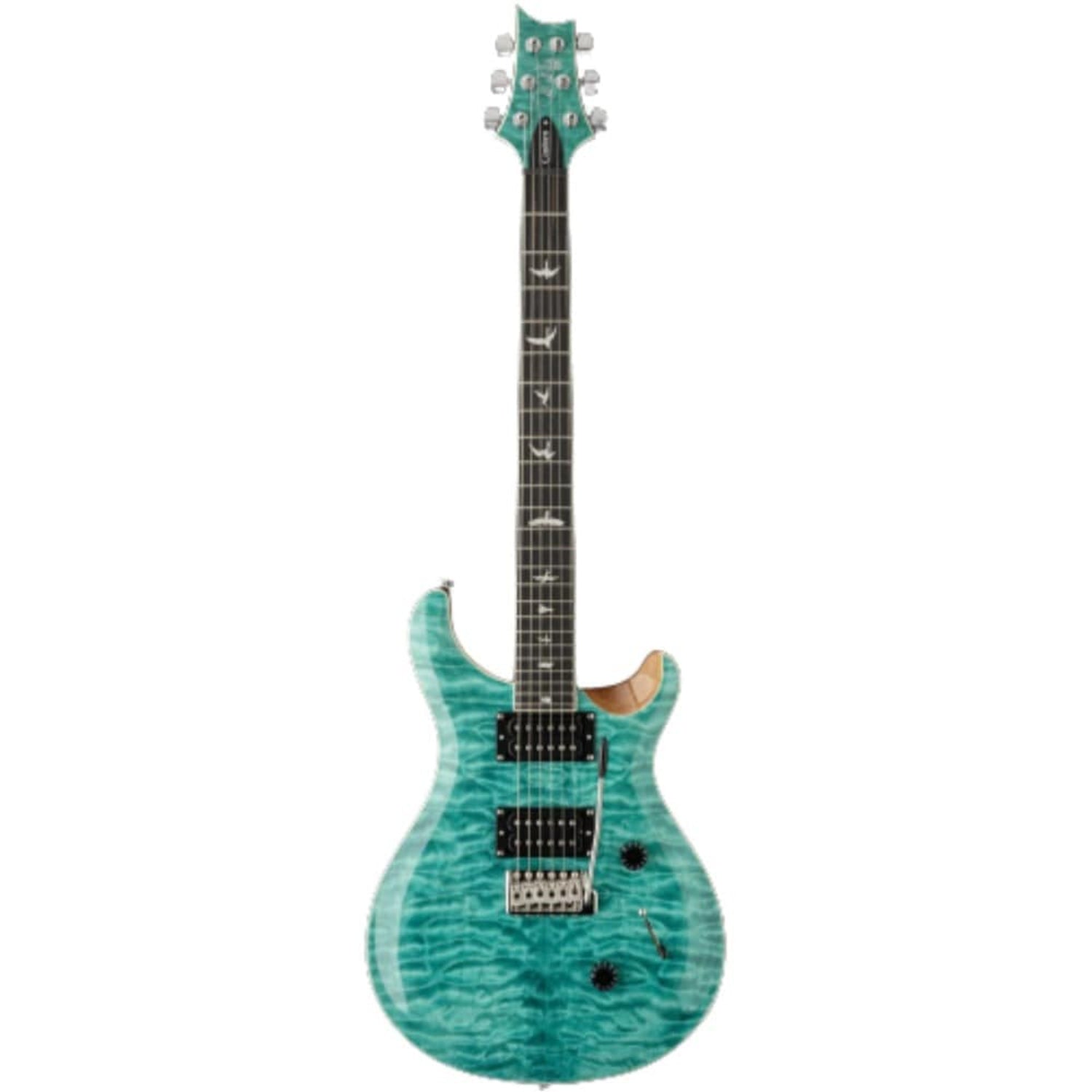 prs electric guitars turquoise prs se custom 24 quilt 6 string electric guitar