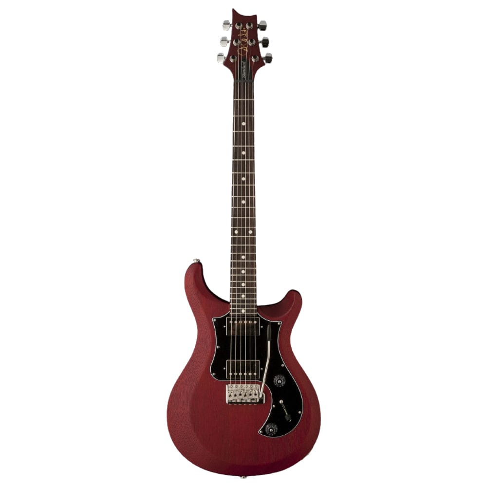 prs electric guitars vintage cherry satin prs s2 standard 24 satin 6-strings electric guitar with gigbag #color_vintage-cherry-satin