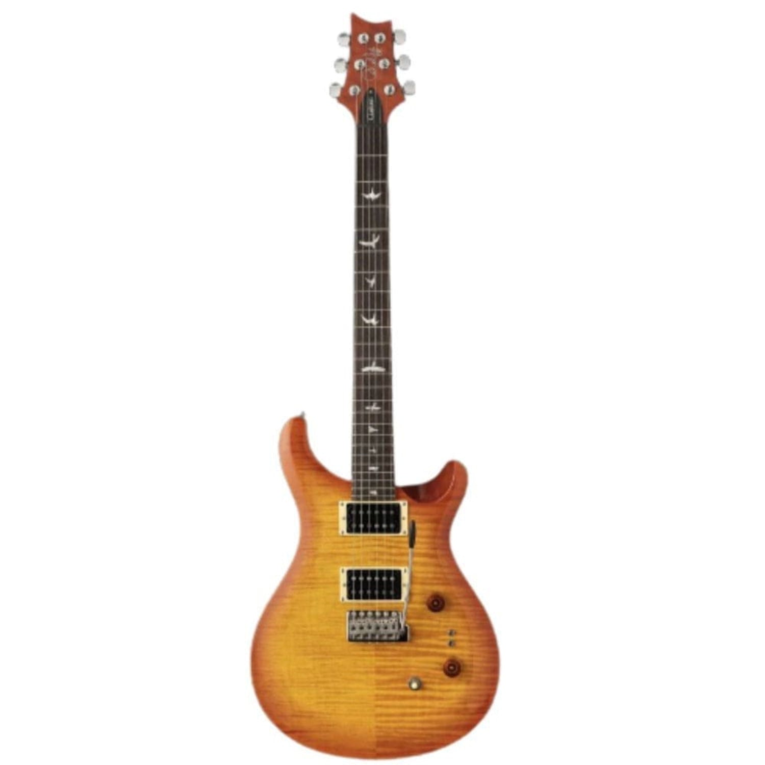 prs electric guitars vintage sunburst prs se custom 24-08 6 string electric guitar with gigbag