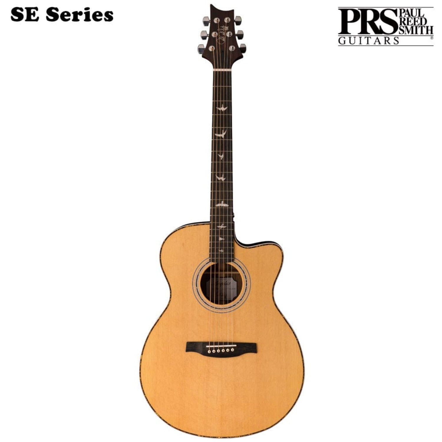 prs electro acoustic guitars natural prs se a40e angelus cutaway 6-strings electro acoustic guitar with case #color_natural