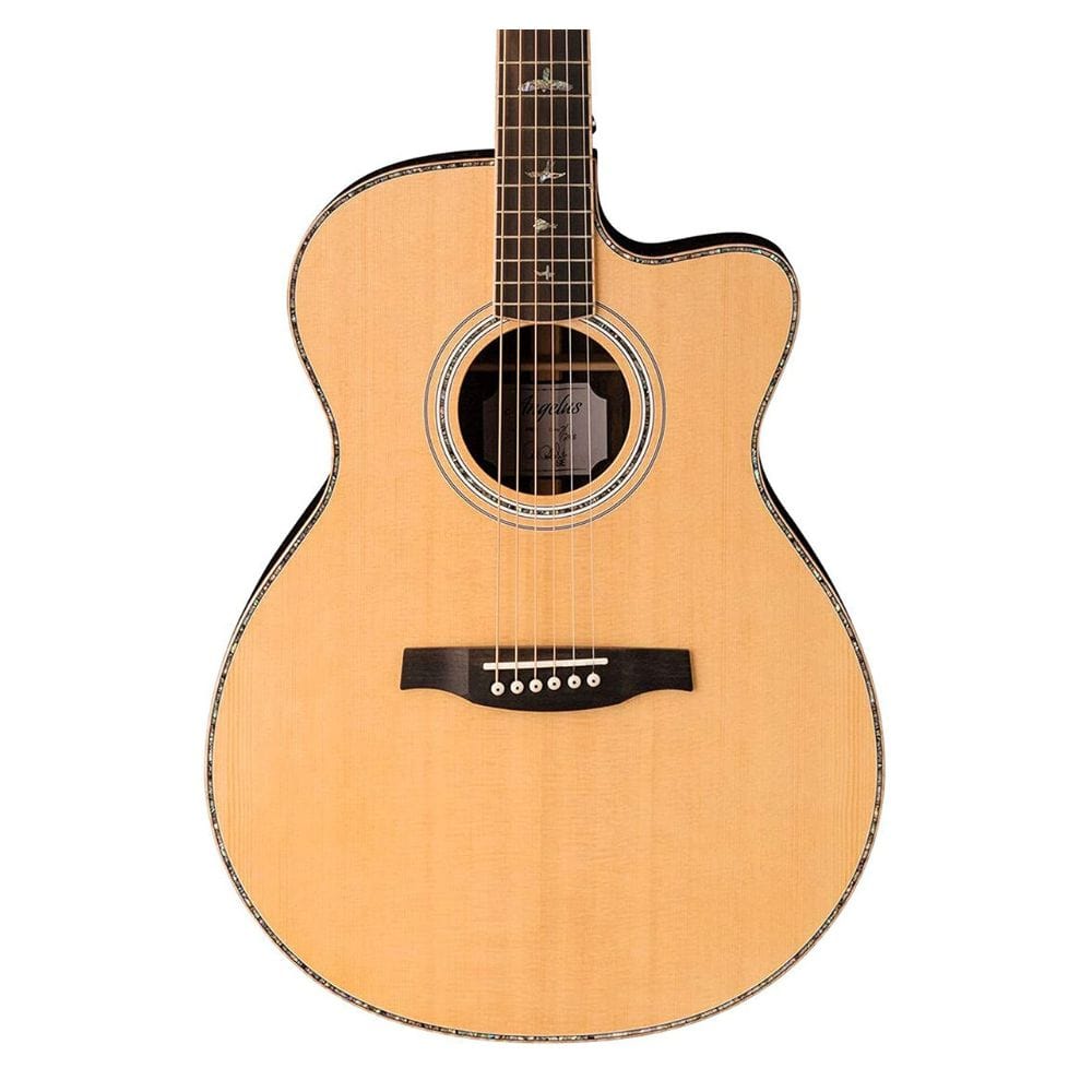 prs electro acoustic guitars natural prs se a60e angelus cutaway 6-strings electro acoustic guitar with case