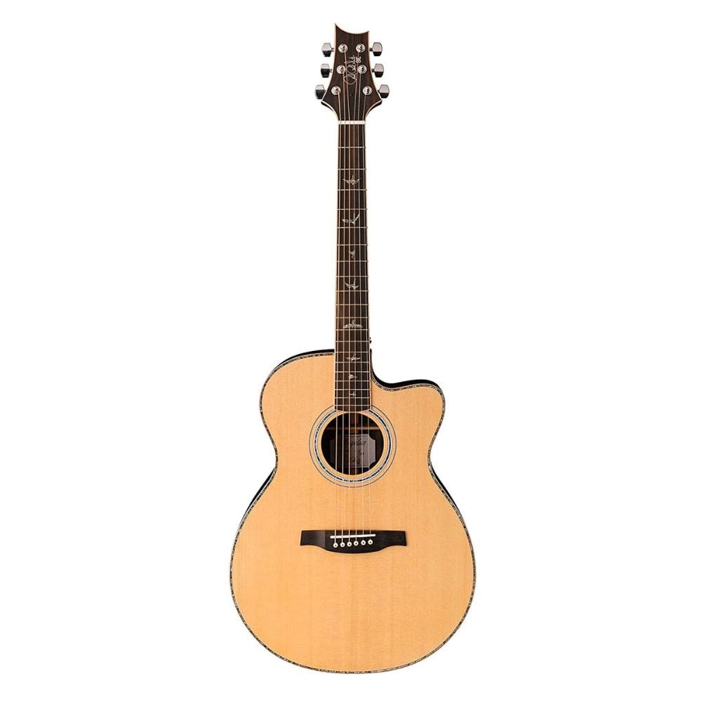 prs electro acoustic guitars natural prs se a60e angelus cutaway 6-strings electro acoustic guitar with case #color_natural