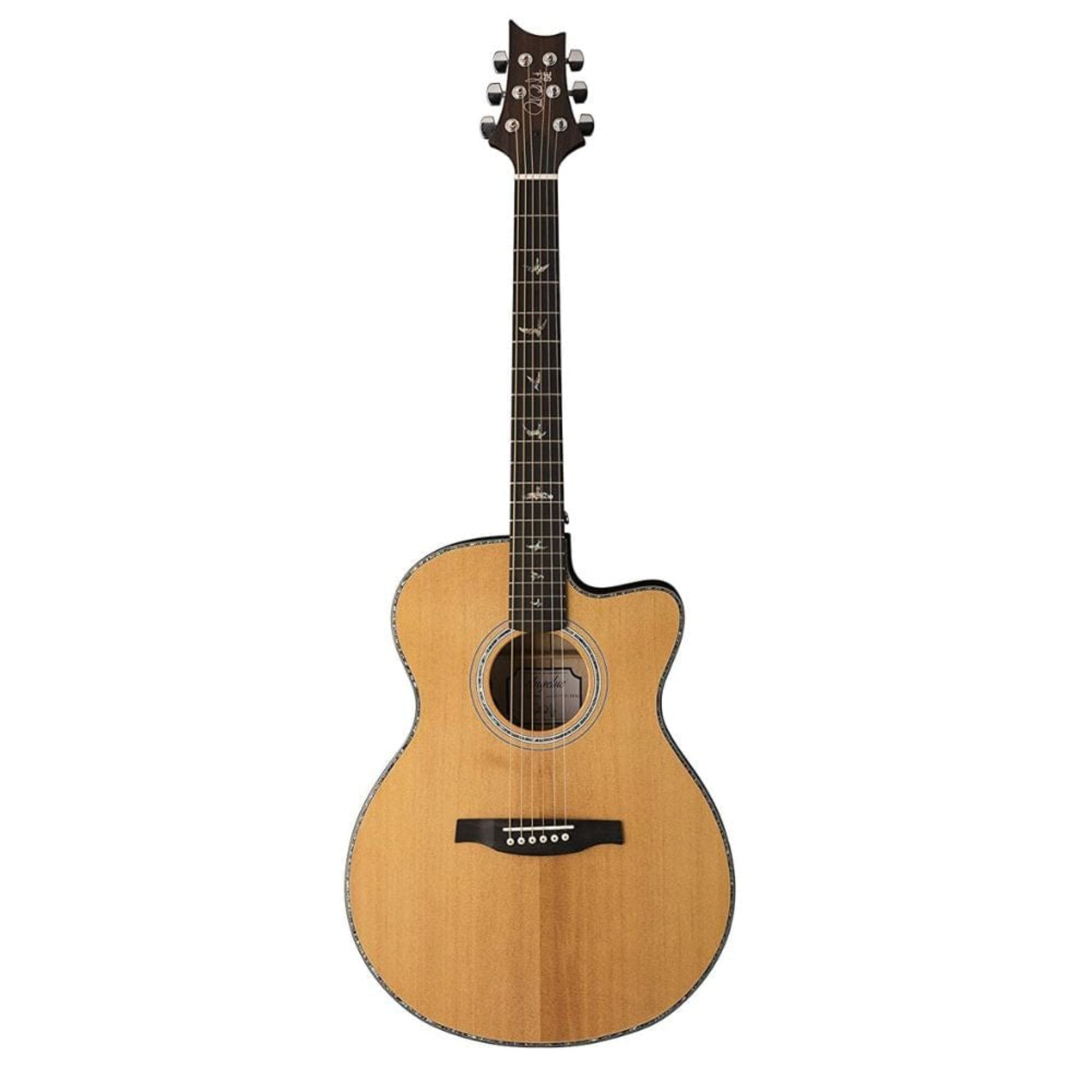 PRS Electro Acoustic Guitars Natural with Black Gold Burst PRS SE A50E Angelus Cutaway 6-Strings Electro Acoustic Guitar with Case #color_natural-with-black-gold-burst
