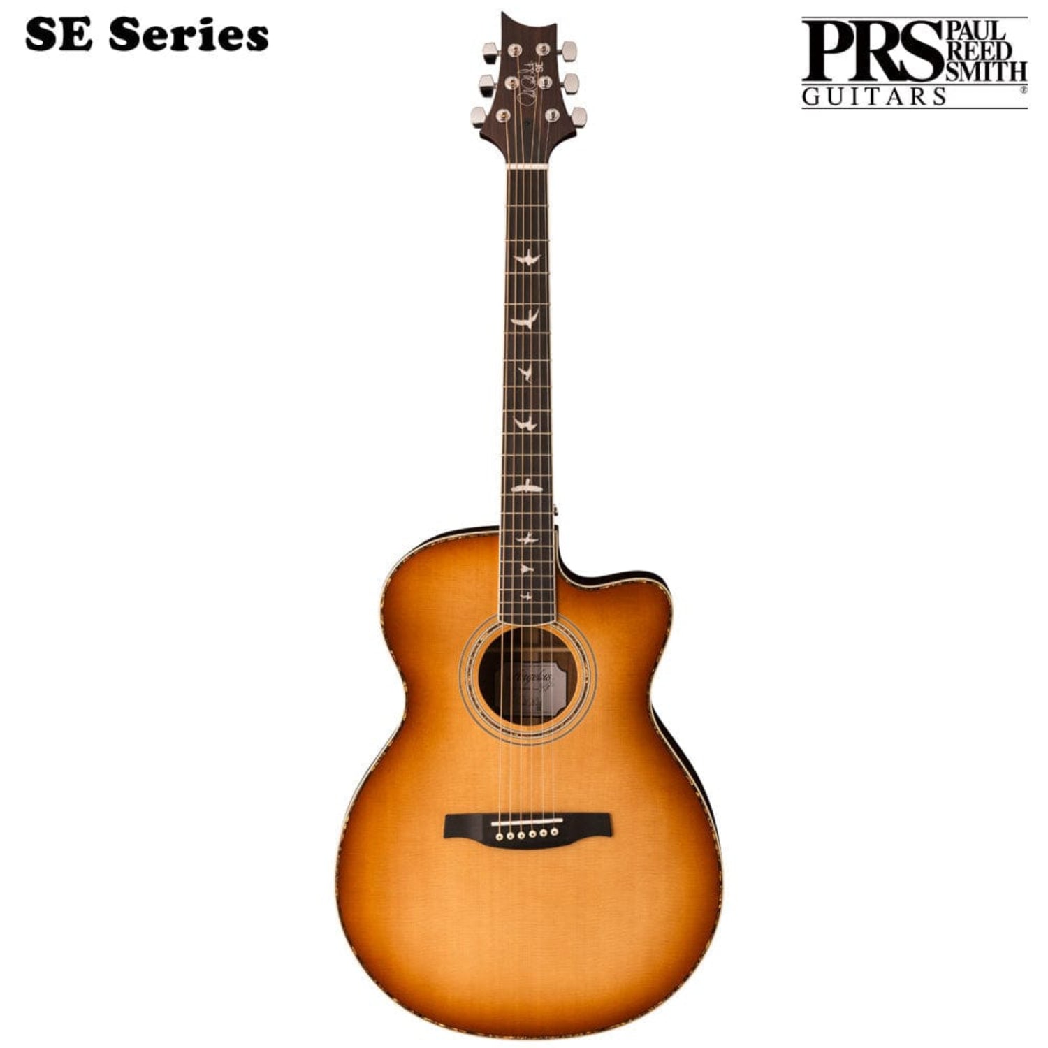 prs electro acoustic guitars tobacco sunburst prs se a40e angelus cutaway 6-strings electro acoustic guitar with case