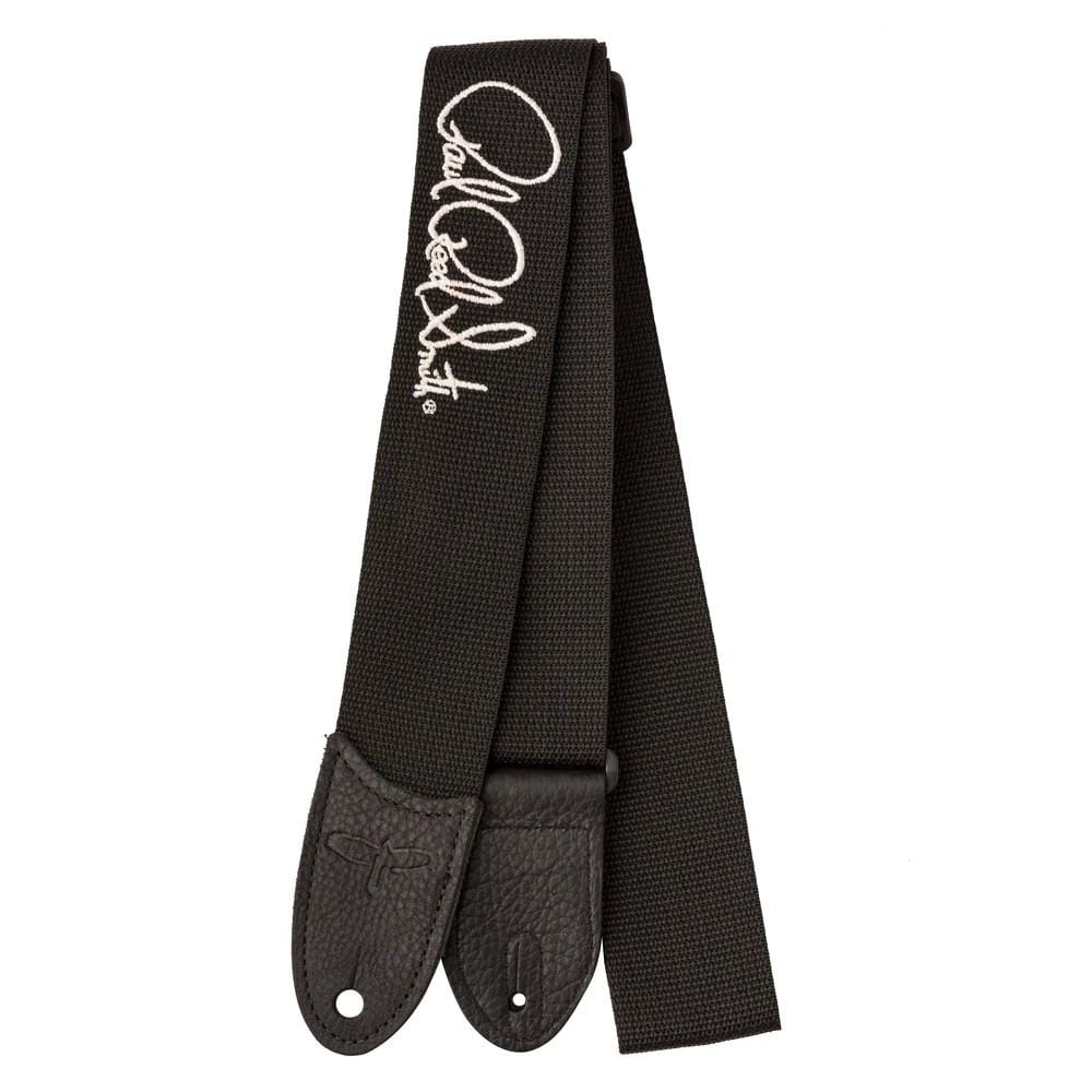prs guitar straps black with silver prs signature poly guitar strap #color_black-with-silver