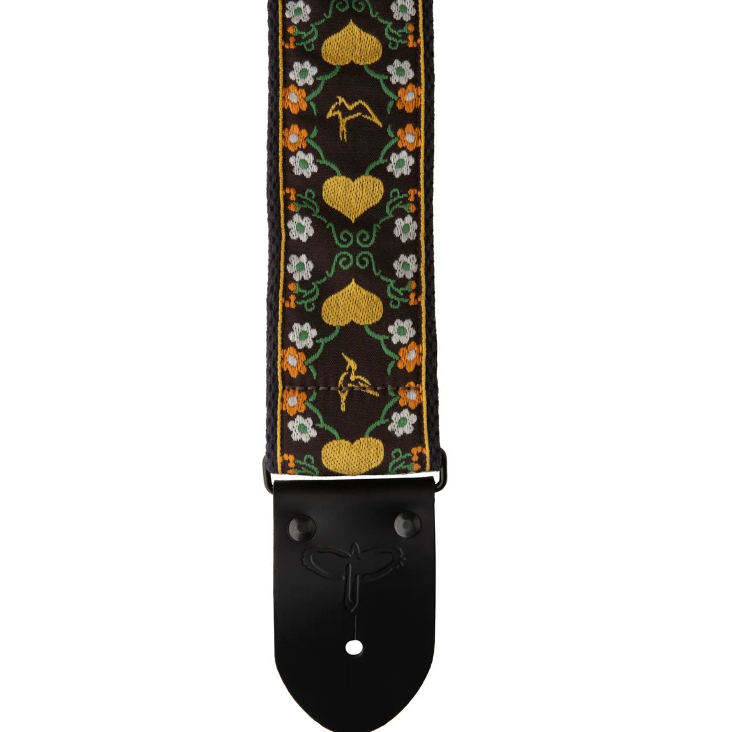 PRS Guitar Straps Yellow PRS Retro 2.5" Fleur Guitar Strap - Floral Yellow