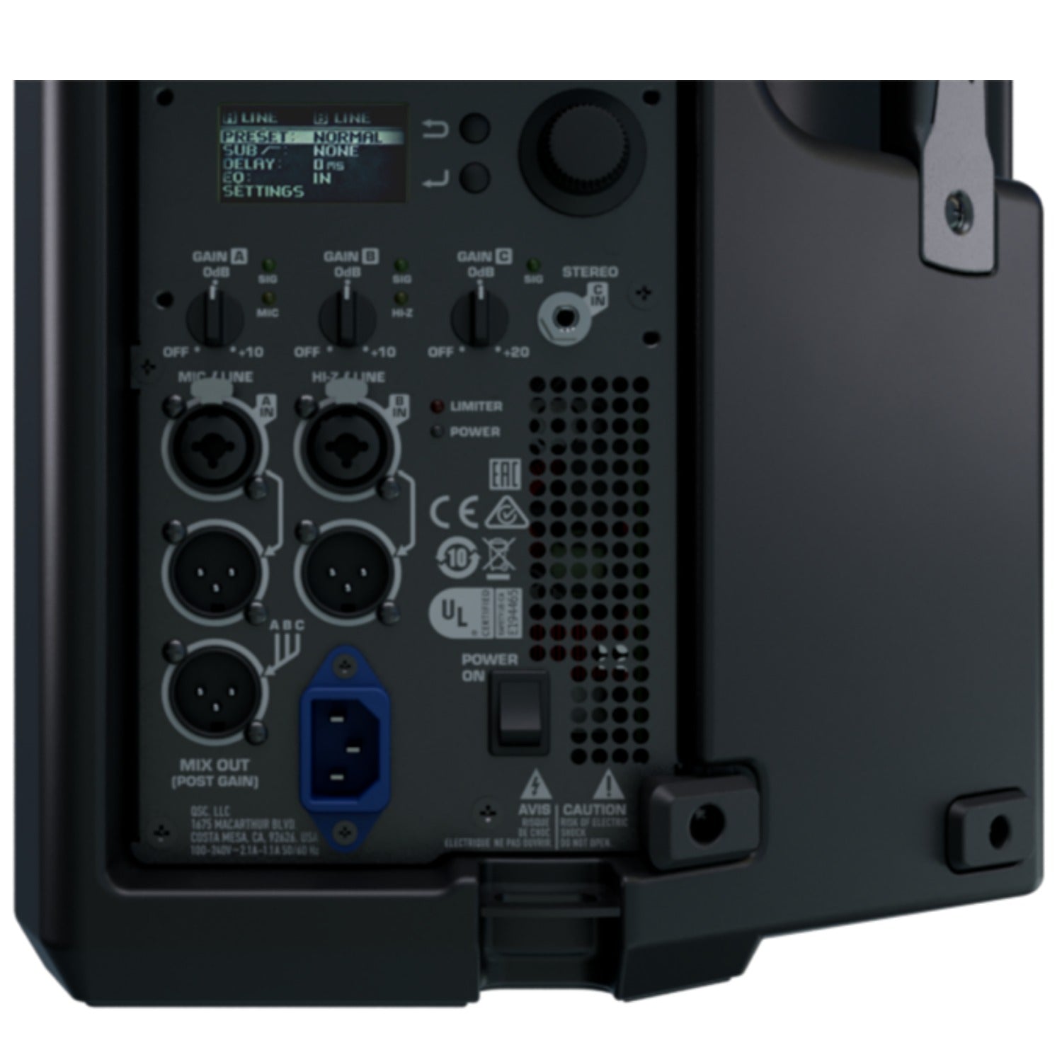 QSC Active PA Speakers Black QSC K10.2 10" Powered 2000 Watt Active Loudspeaker