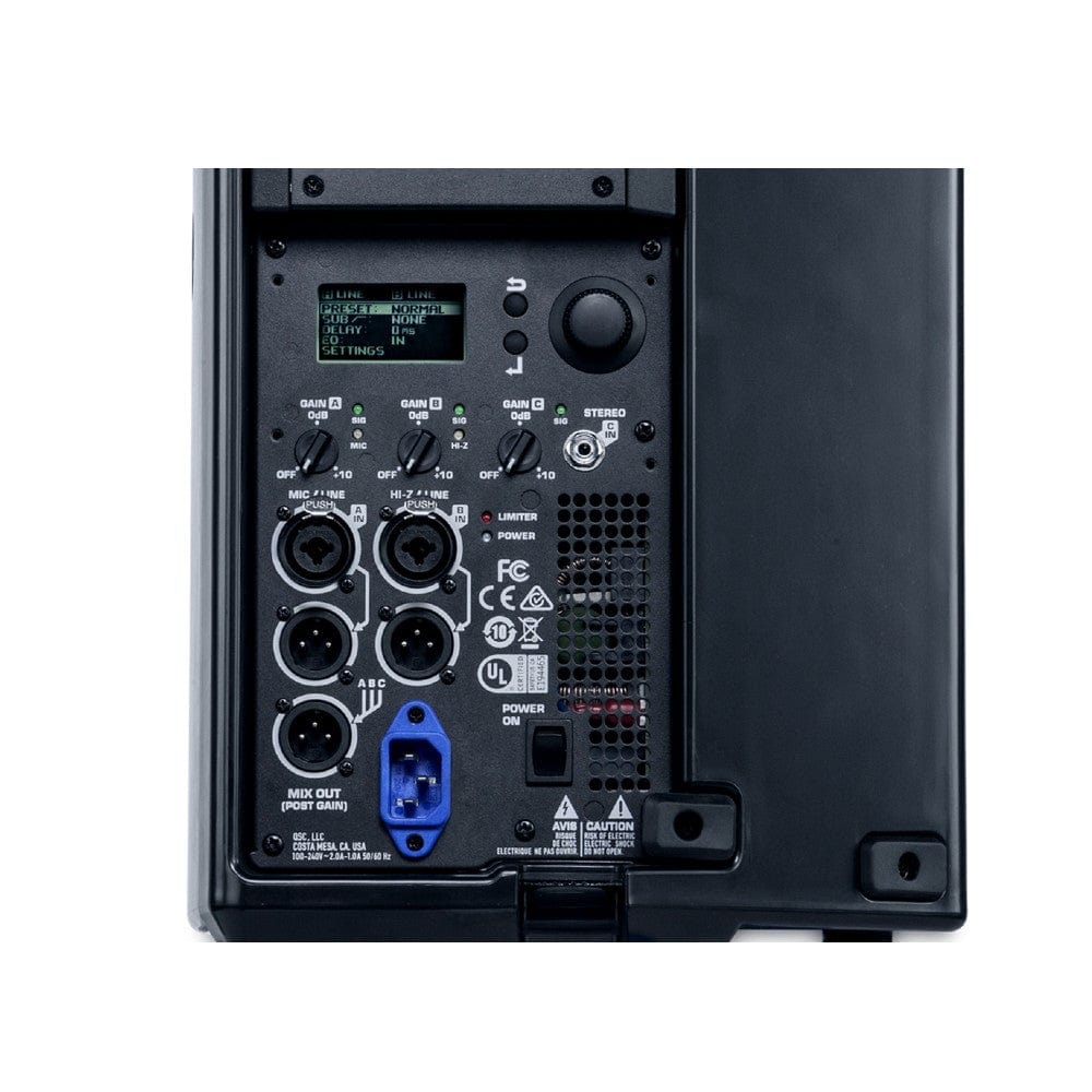 qsc active pa speakers qsc k8.2 powered 8-inch 2 way loudspeaker