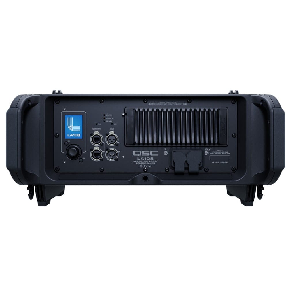 qsc active pa speakers qsc la108 8-inch 2-way powered line array loudspeaker