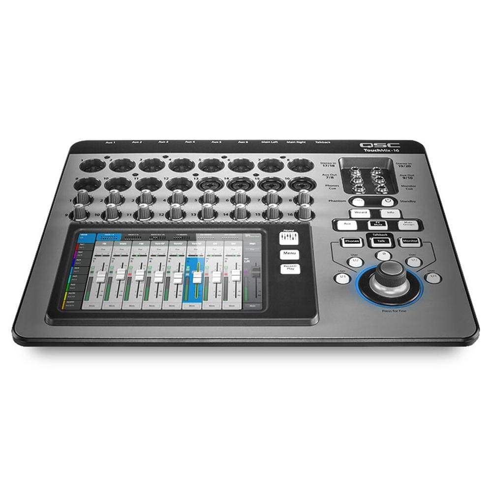 qsc digital mixers qsc touchmix 16 22 channel digital mixer
