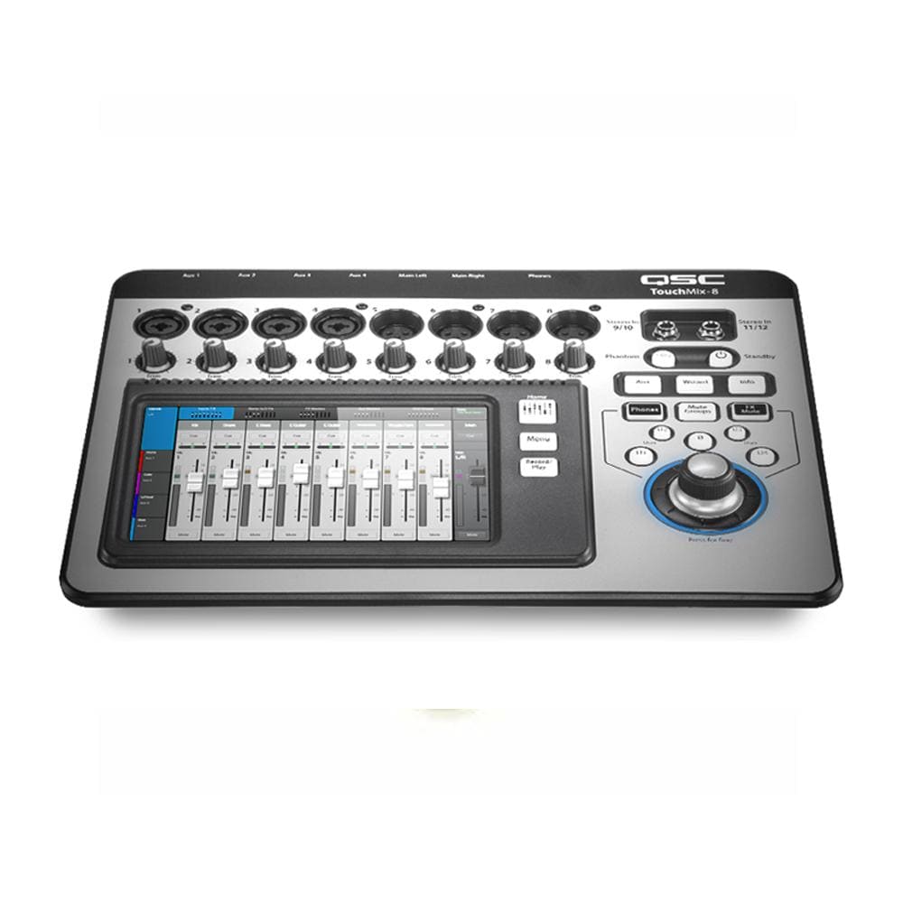 qsc digital mixers qsc touchmix 8 14 channel digital mixer