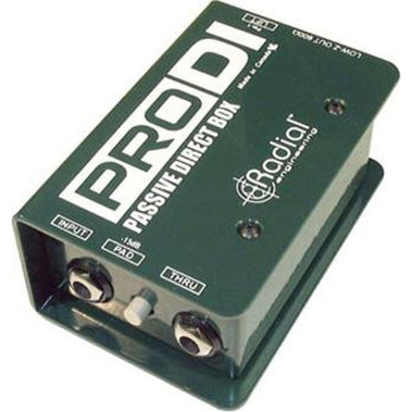 radial engineering d i boxes radial prodi passive direct box