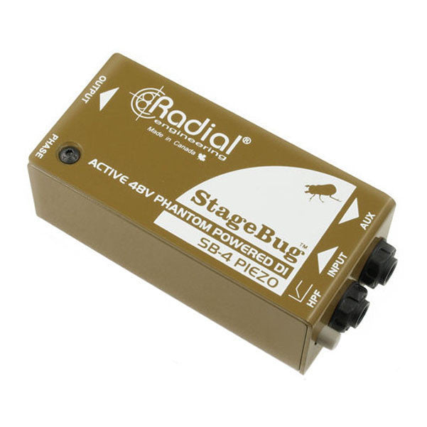 radial engineering pre amps radial stagebug sb-4 piezo di box