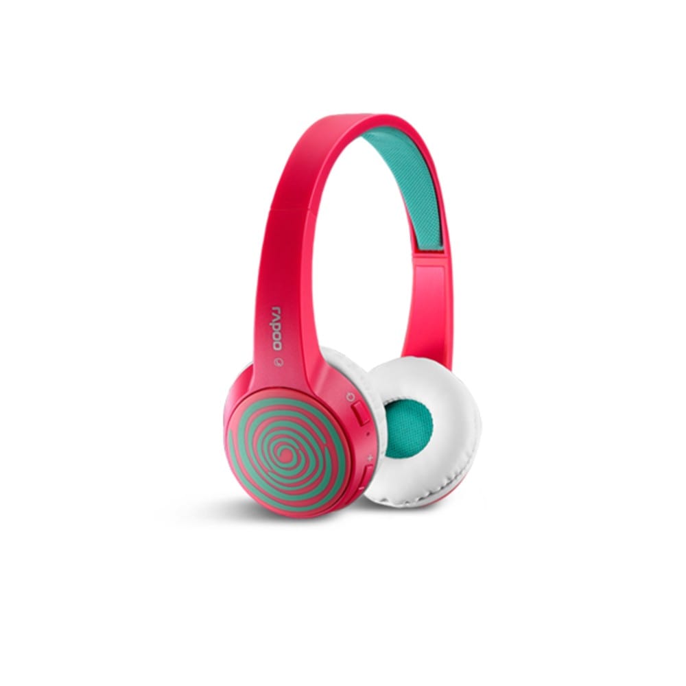 rapoo headsets red rapoo s100 fashion bluetooth multi-style headset #color_red