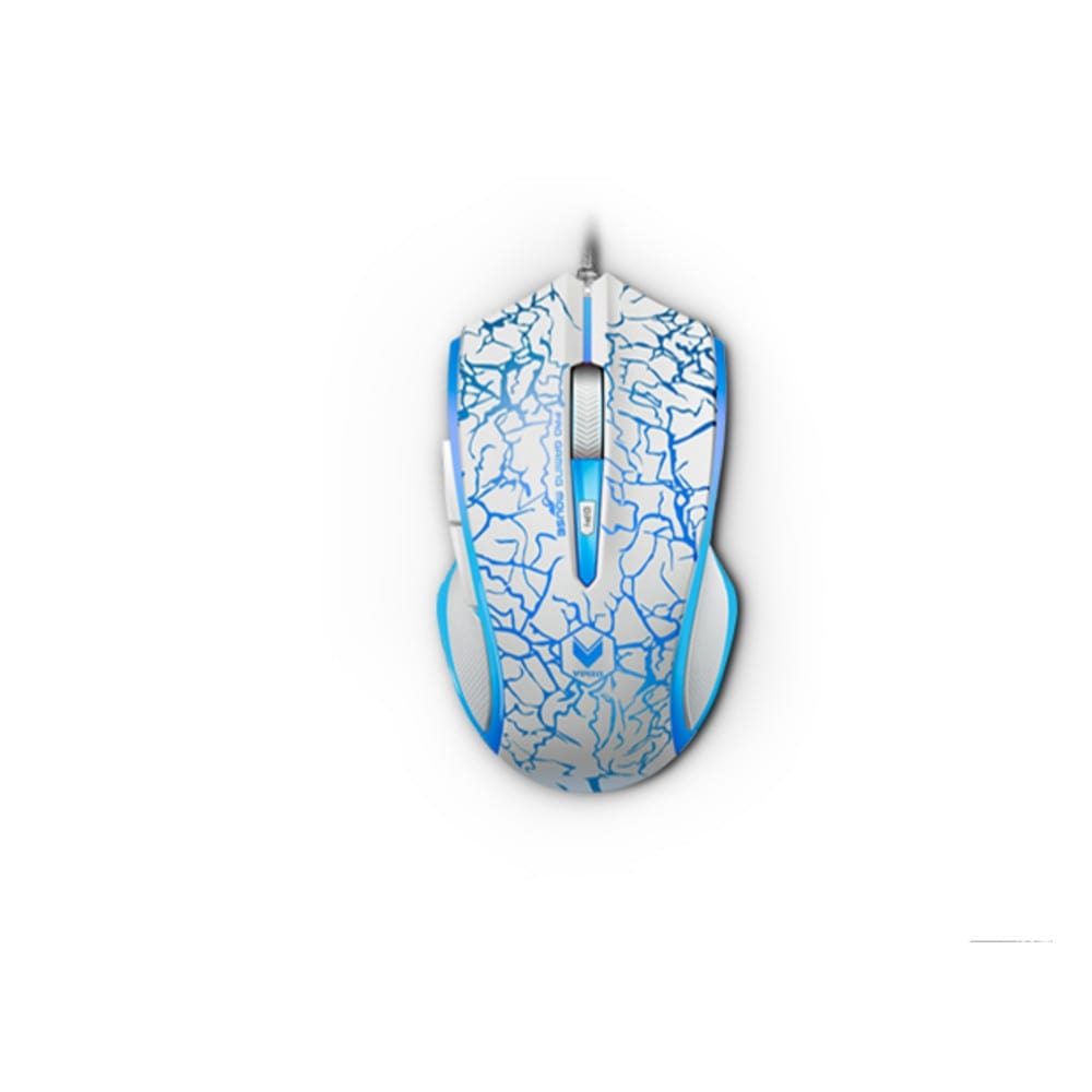 rapoo mouse white & blue rapo v20s optical gaming mouse #color_white-&-blue