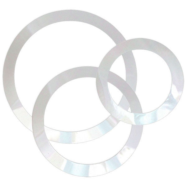 remo dampeners and mutes remo dm057900 5inch, 7inch & 9inch white dynamo bass drum head cutting pack - garage sale
