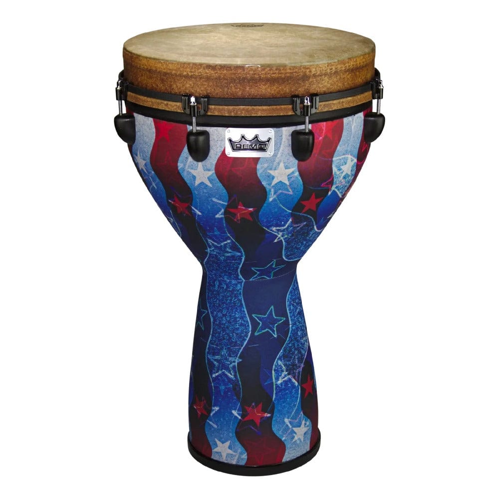 remo djembes remo dj-0014-31 mondo key-tuned djembe - 14" x 25" - jubilee red