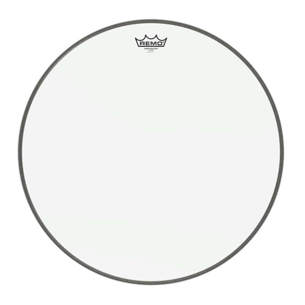 remo drum heads remo br 1320 00 20" u.s.a. ambassador clear bass drumhead