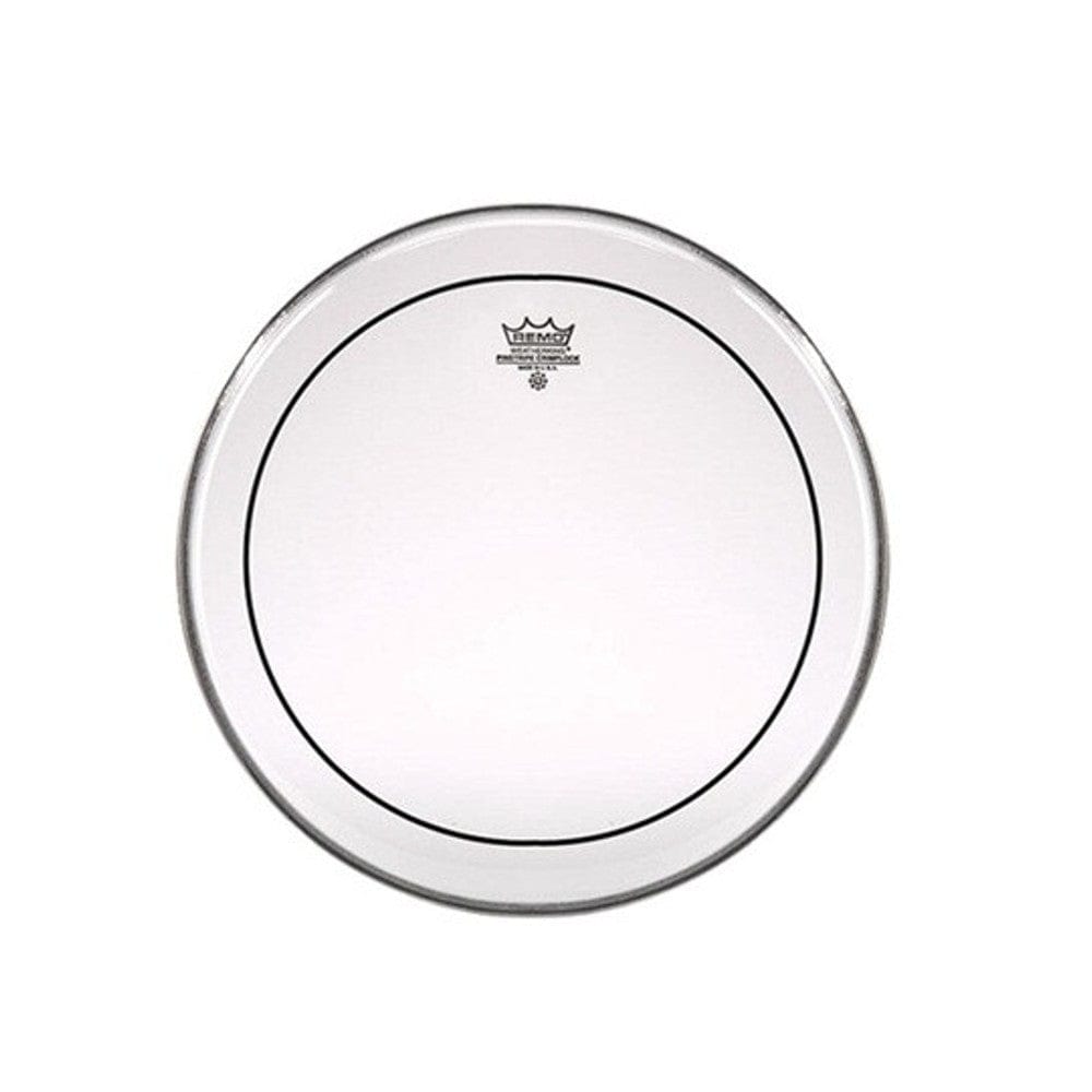 remo drum heads remo en-0306-ps 6" pinstripe batter drum head clear