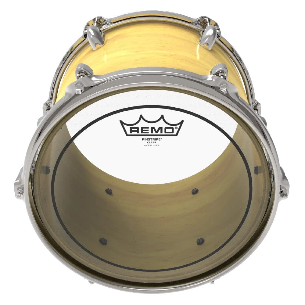 remo drum heads remo pinstripe clear tom batter drum head