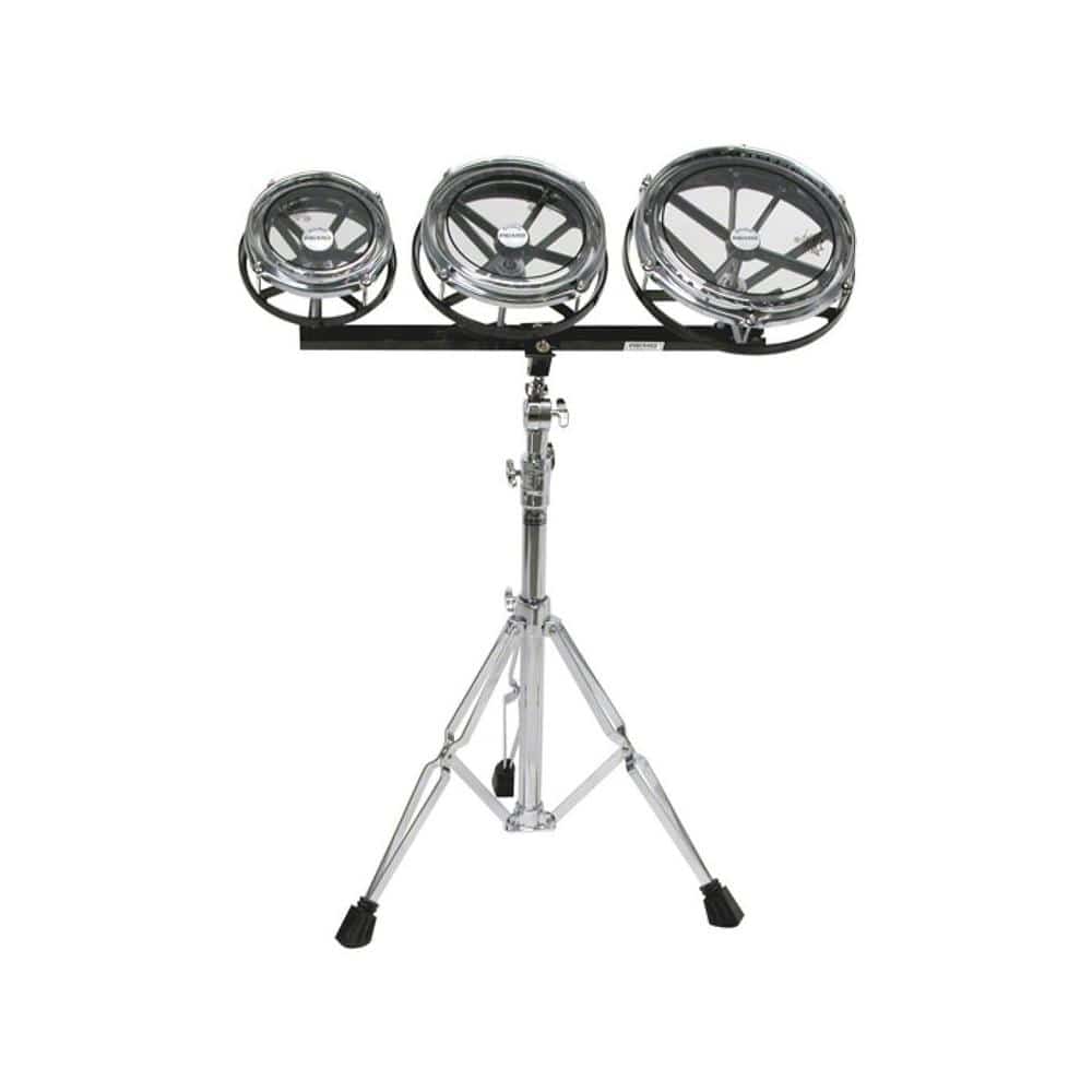 remo hand percussions remo bl-0680-00 rototoms 6-8-10inch set with stand