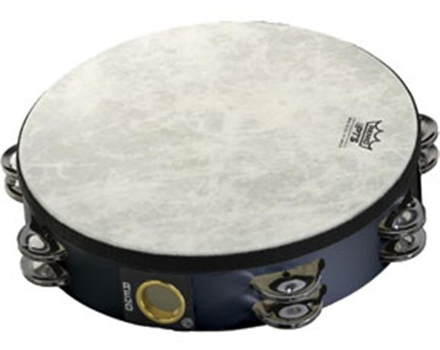 remo hand percussions remo ta511070 fiberskyn 3 pretuned 10inch black tambourine