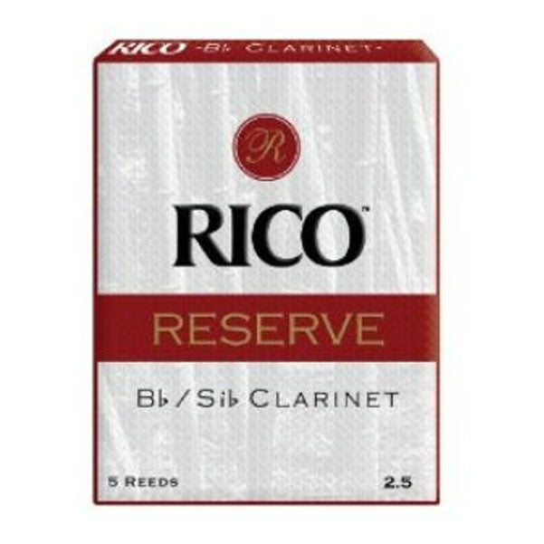 rico clarinet reeds rico 2.5 rcr0525 reserve bb clarinet reeds-pack of 5