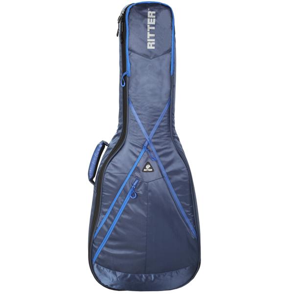 ritter acoustic guitar gigbags navy/royal blue ritter rgp8-d dreadnought acoustic guitar gigbag #color_navy-royal-blue