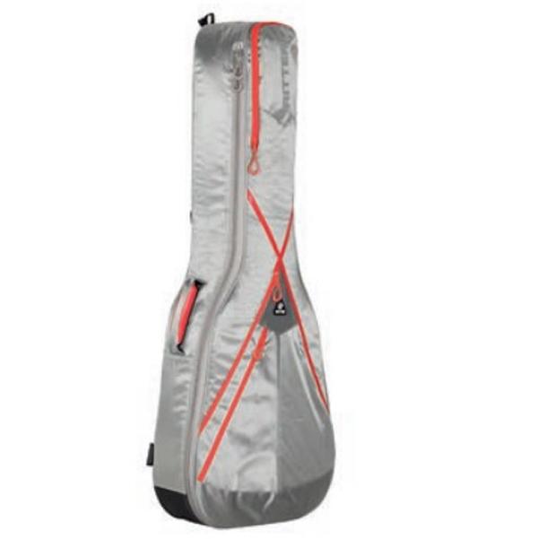 ritter acoustic guitar gigbags silver grey/racing red ritter rgp8-f folk auditorium guitar gigbag #color_silver-grey-racing-red