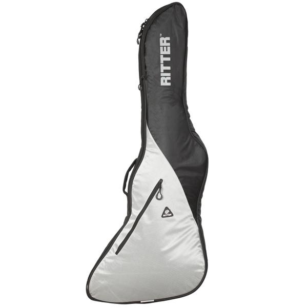 ritter electric guitar gigbags black/silver grey ritter rgp5-ex explorer electric guitar gigbag #color_black-silver-grey