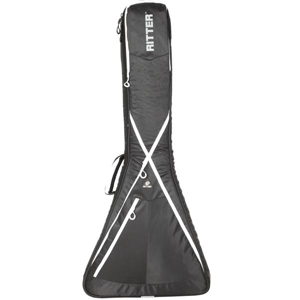 ritter electric guitar gigbags black/white ritter rgp8-v flying v electric guitar gigbag