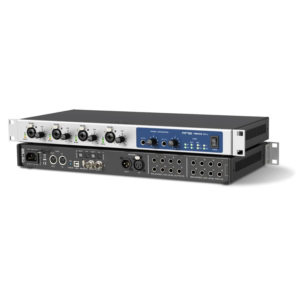 rme audio interfaces rme fireface 802 fs 60-channel high-end usb audio interface