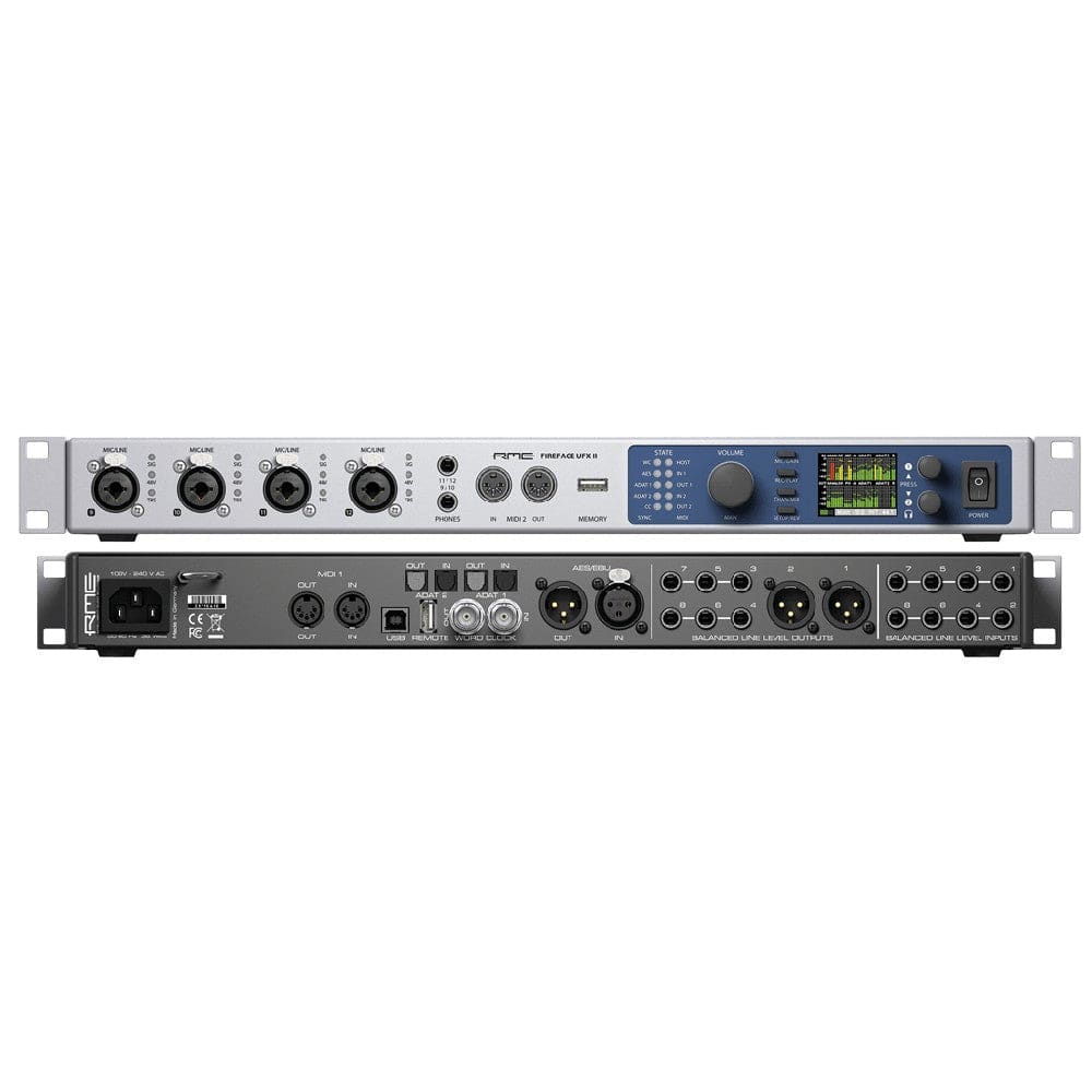 rme audio interfaces rme fireface ufx ii usb audio interface