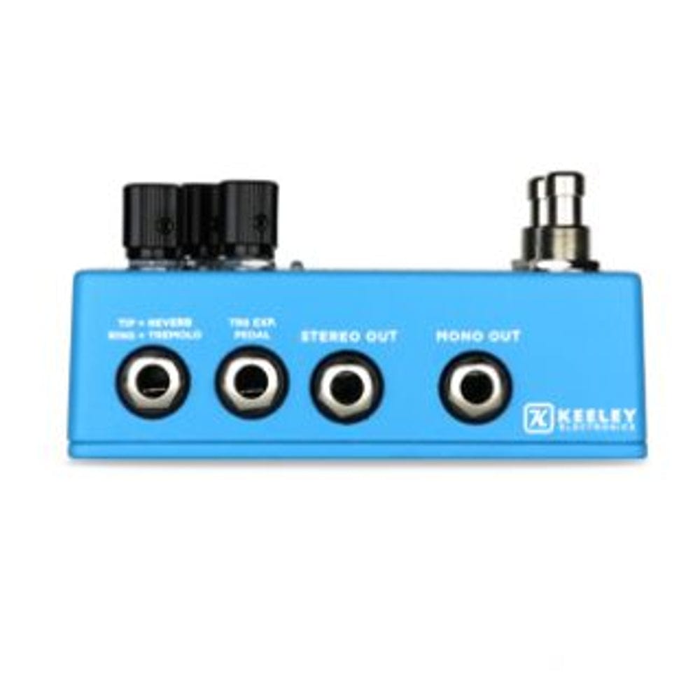 robert keeley effect pedals blue keeley electronics hydra stereo reverb and tremolo effect pedal