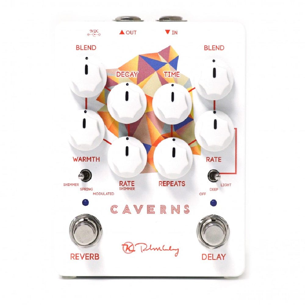 Robert Keeley Effect Pedals White Keeley Electronics Caverns V2 Delay Reverb Effect Pedal