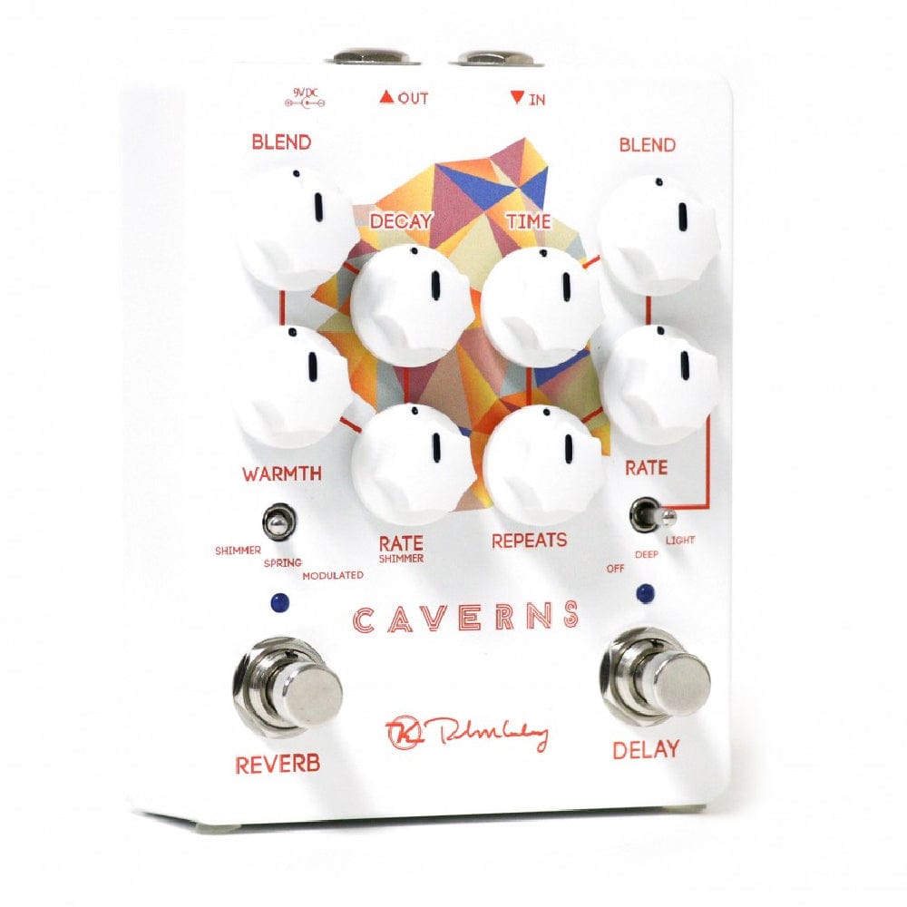 Robert Keeley Effect Pedals White Keeley Electronics Caverns V2 Delay Reverb Effect Pedal