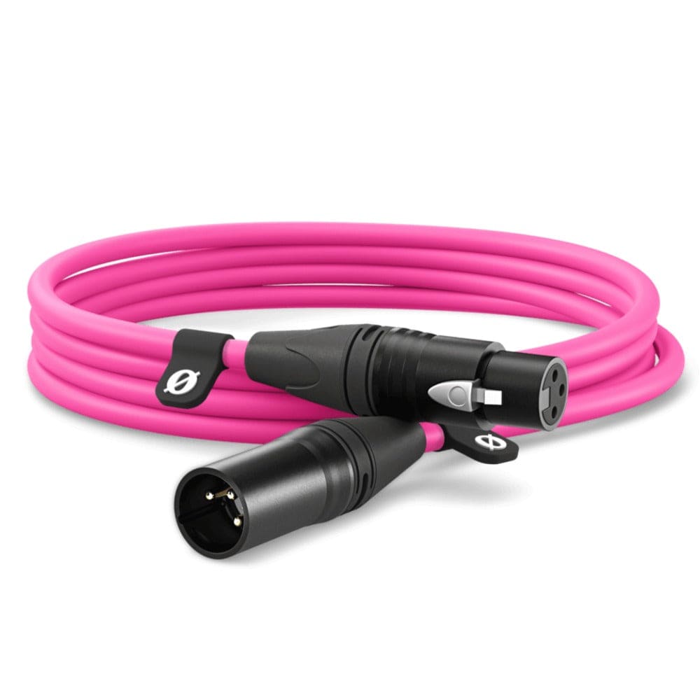 rode cable and connector stands 3m / pink rode premium xlr cable