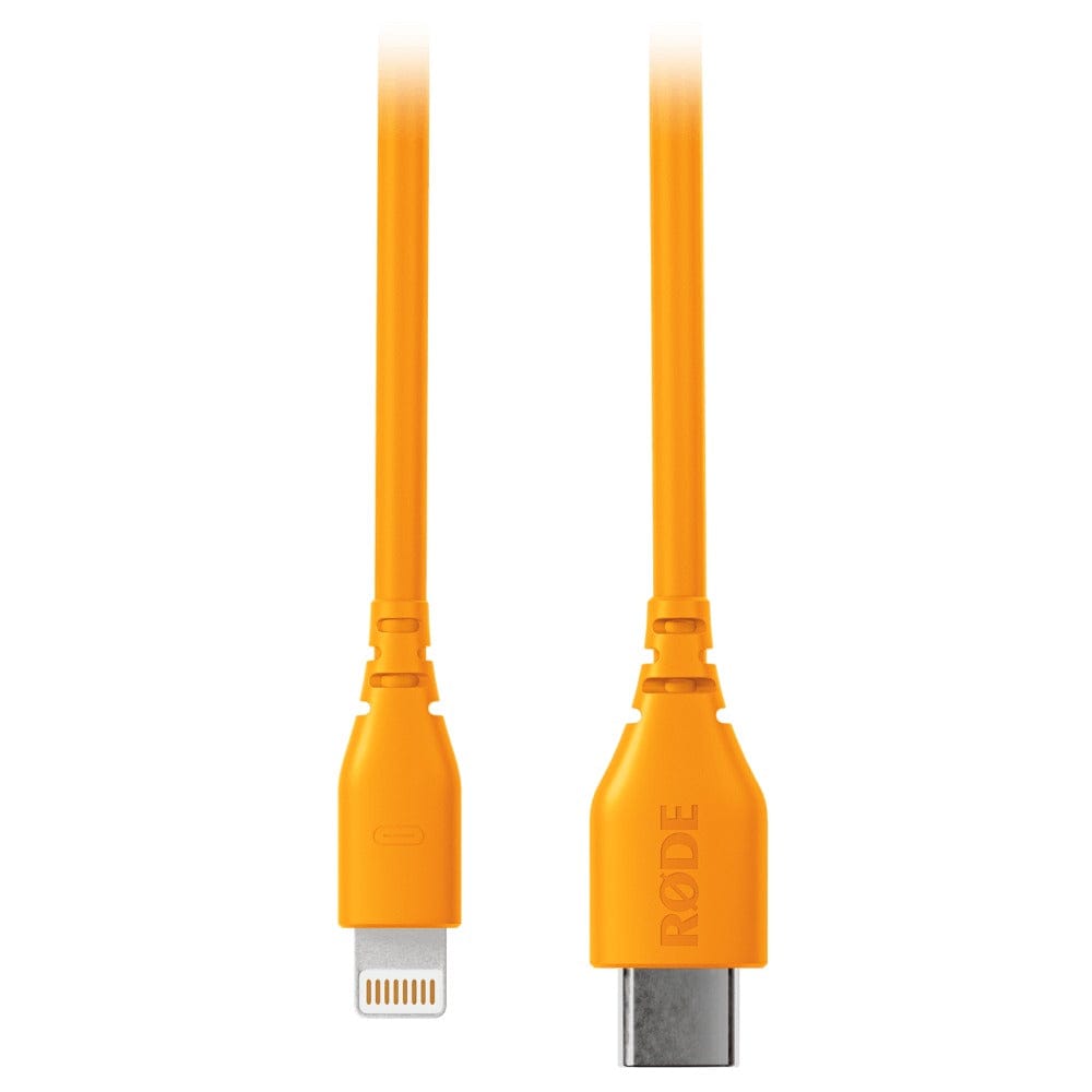 rode cables and connectors orange rode sc 21 30cm usb-c lightning cable #color_orange