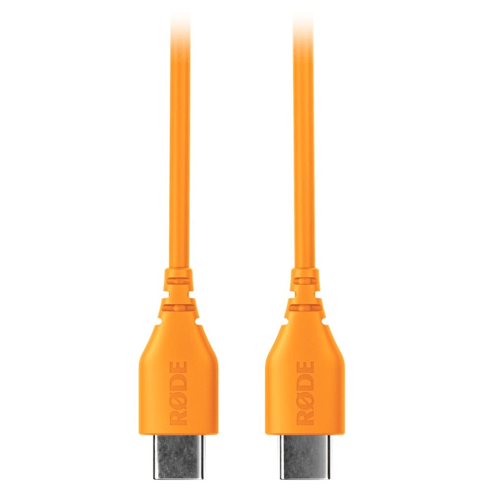 rode cables and connectors orange rode sc 22 30cm usb c to usb c cable #color_orange