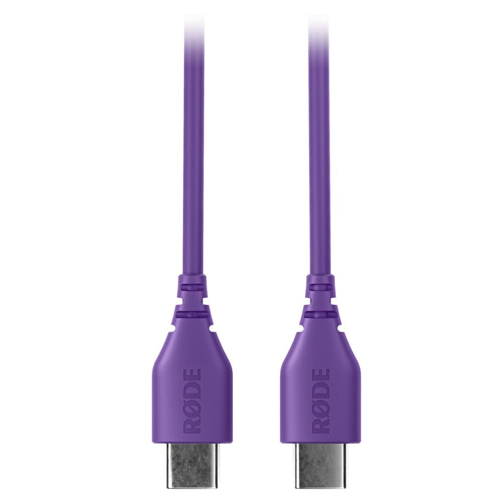 rode cables and connectors purple rode sc 22 30cm usb c to usb c cable #color_purple
