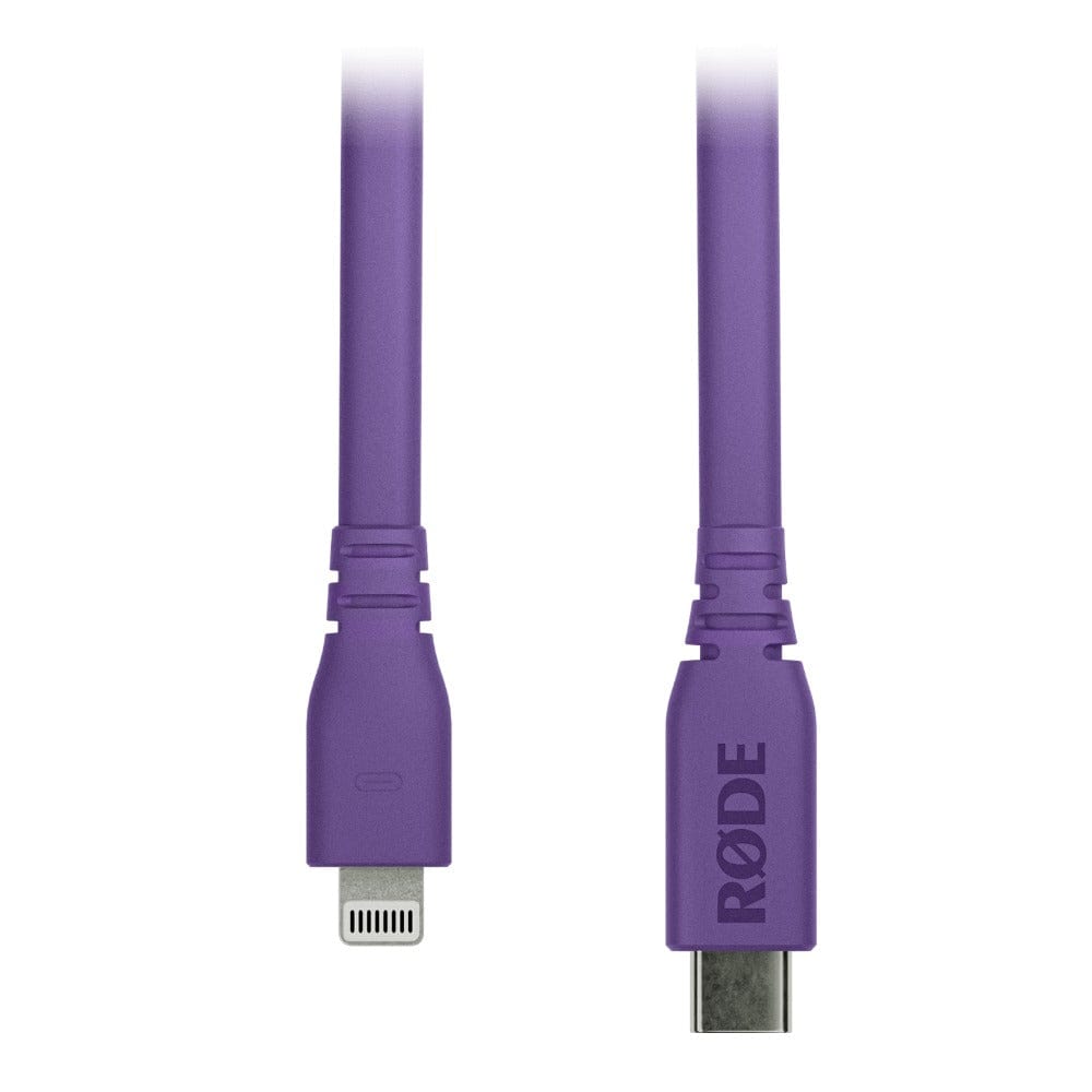 rode cables and connectors purple rode sc19 usb-c to lightning accessory cable #color_purple