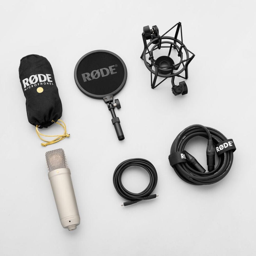 rode condenser microphones rode nt1 5th generation large-diaphragm cardioid studio condenser microphone kit